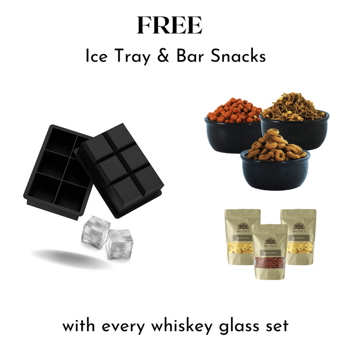 Uniglass Royal Whiskey Glass Set - 305ml (Set of 6) - Happyware Home Pvt Ltd