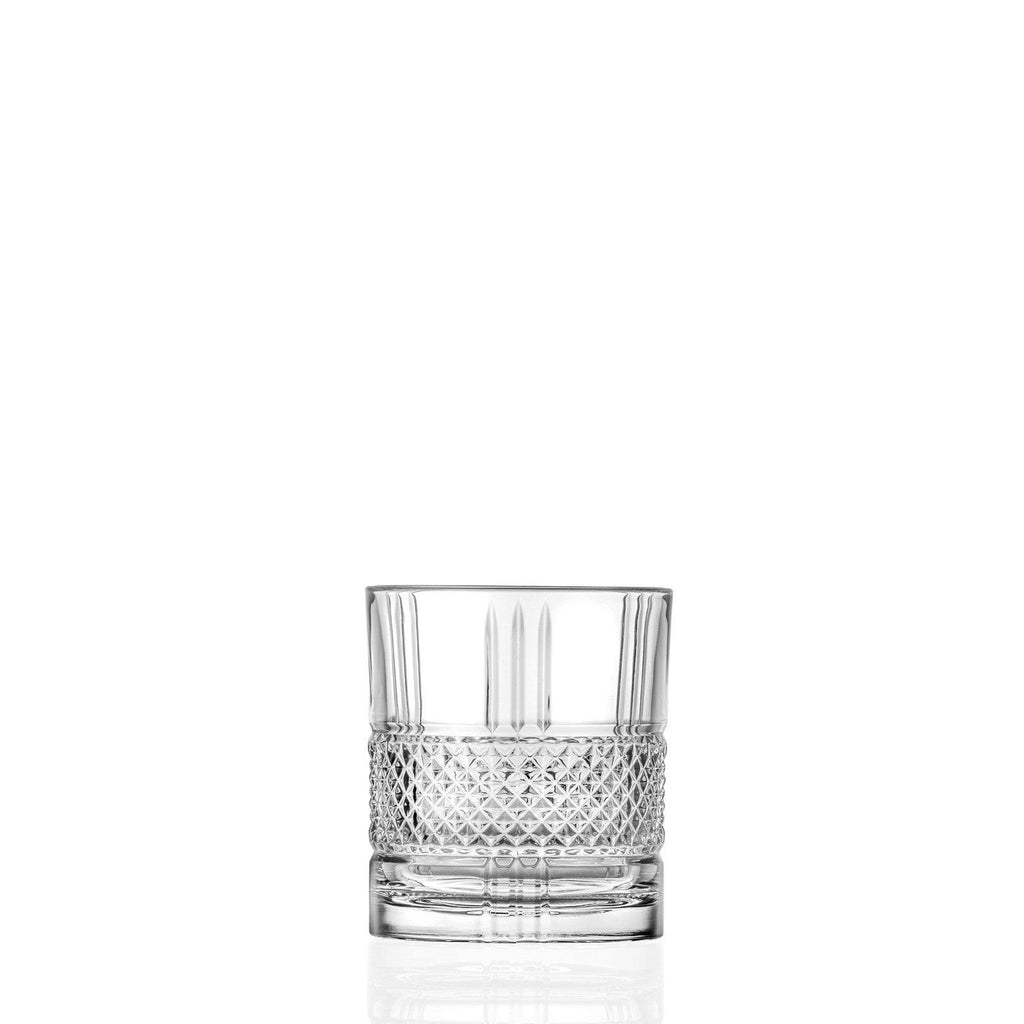 Bright Premium Crystal Whiskey Glasses, Italy (Set of 6) - Happyware Home Pvt Ltd