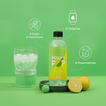 Citrus Combo POLKA POP Sparkling Water | Pack of 4, 12 & 24 - Happyware Home Pvt Ltd