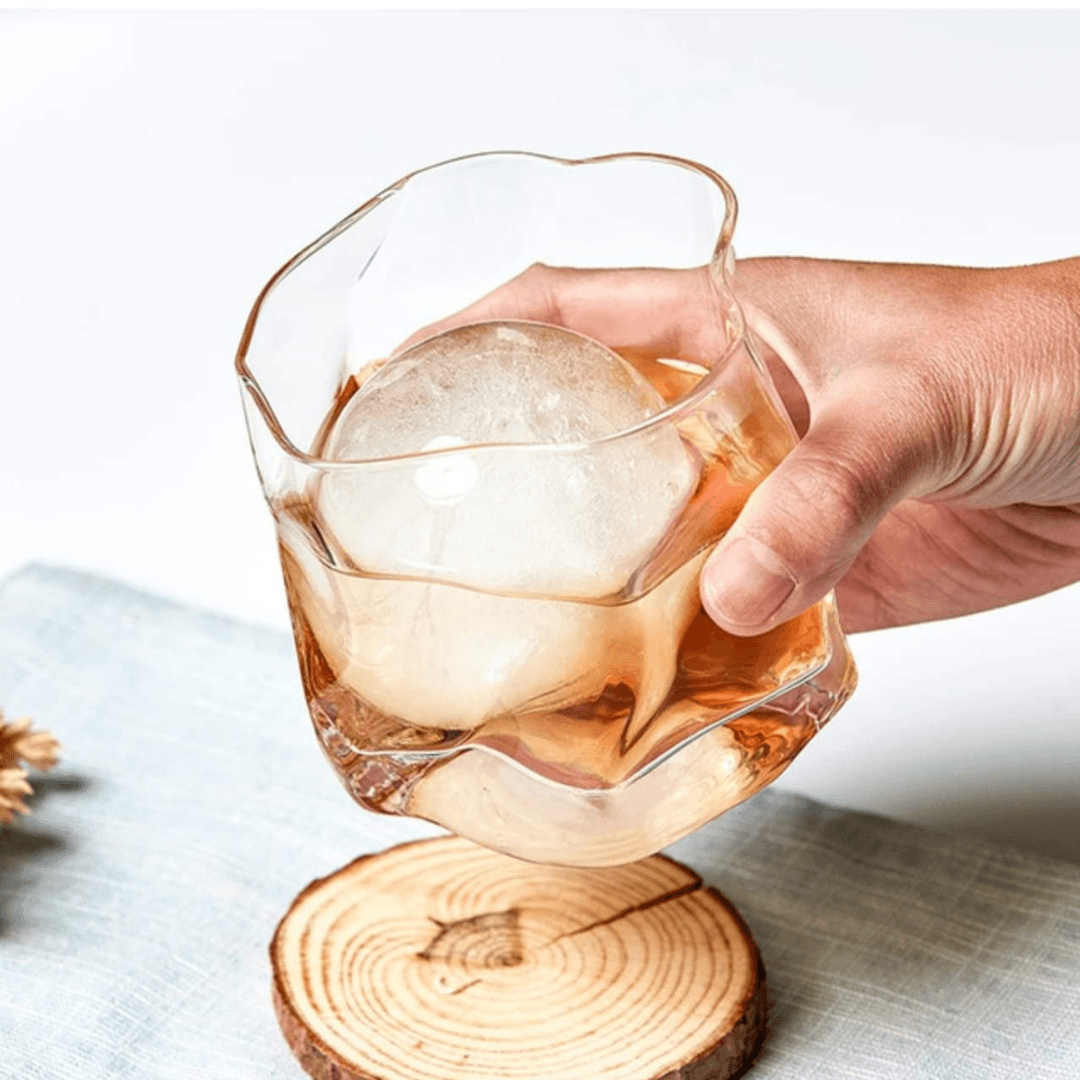 Crumple Whiskey Tumbler 280ml (6pcs) - Happyware Home Pvt Ltd