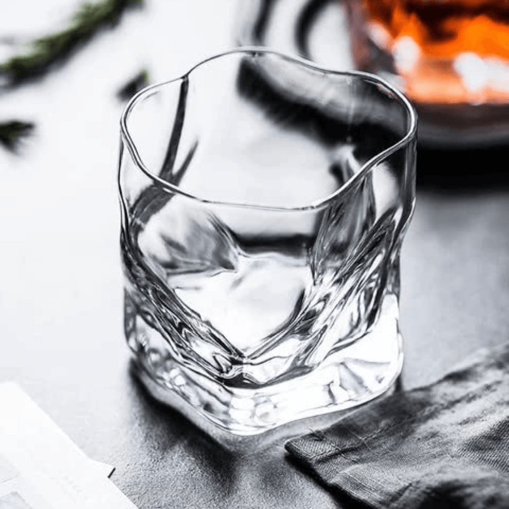 Crumple Whiskey Tumbler 280ml (6pcs) - Happyware Home Pvt Ltd