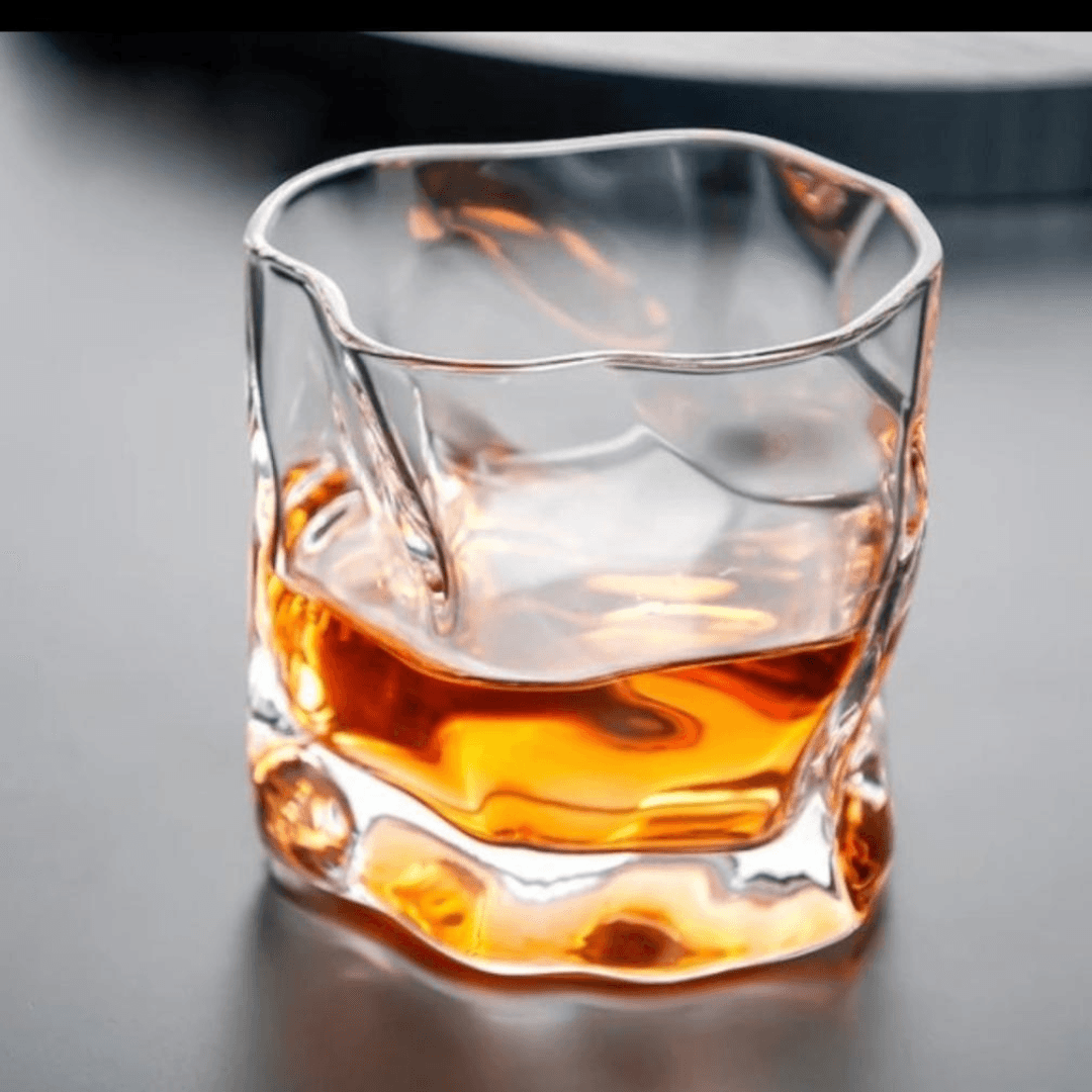 Crumple Whiskey Tumbler 280ml (6pcs) - Happyware Home Pvt Ltd