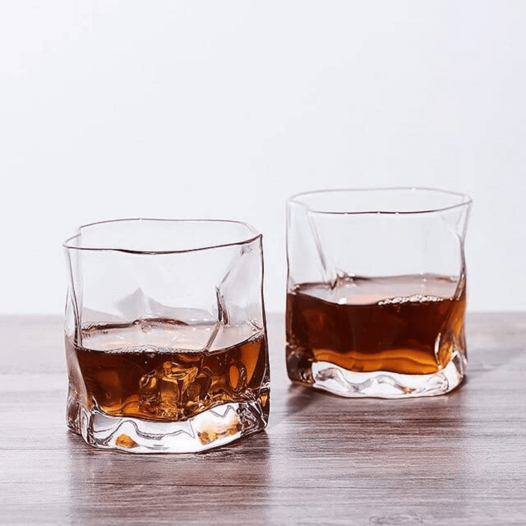 Crumple Whiskey Tumbler 280ml (6pcs) - Happyware Home Pvt Ltd