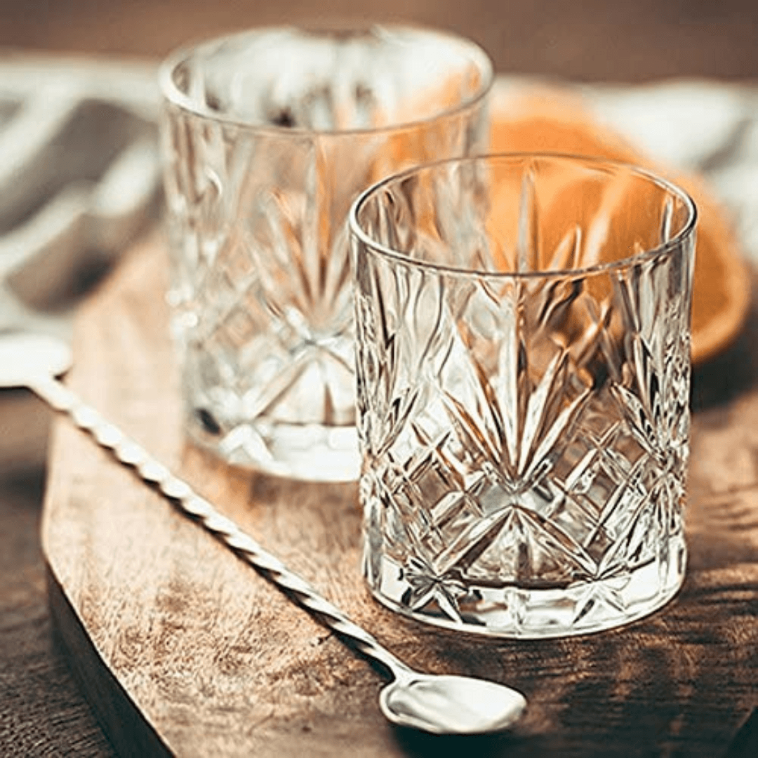 Crystal Clear Whiskey Glass 300ml (6 pieces) - Happyware Home Pvt Ltd