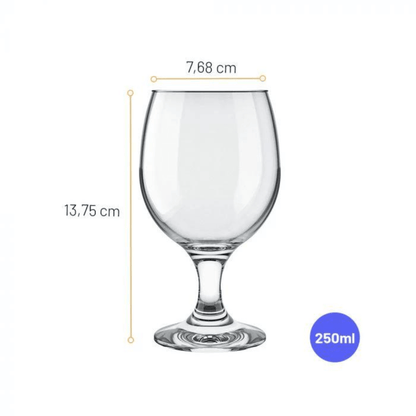 Gallant Wine Glasses - 195ml, 250ml & 320ml (6 pcs) - Happyware Home Pvt Ltd