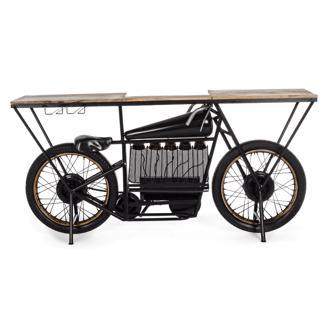 Handcrafted Bike Bar Counter - Happyware Home Pvt Ltd