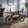Handcrafted Bombay Bike Bar Counter - Happyware Home Pvt Ltd