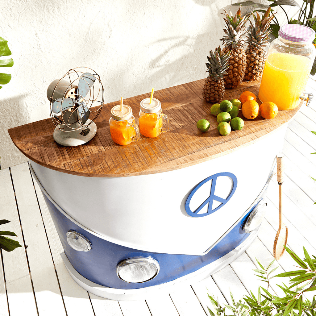 Handcrafted Kombi Low Top Bar Counter - Happyware Home Pvt Ltd