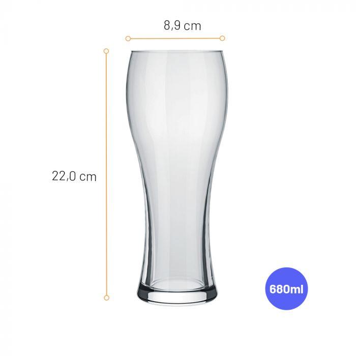 Joinville Nadir Beer Glass - 680ml (2 pcs) - Happyware Home Pvt Ltd