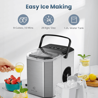 Kilig G01 Countertop ice maker machine - Happyware Home Pvt Ltd