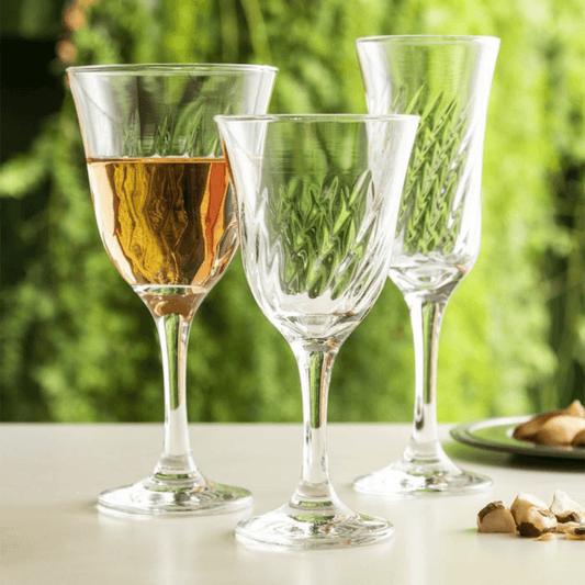 Lirio Champagne & Wine Glass (250ml) - 6 pcs - Happyware Home Pvt Ltd