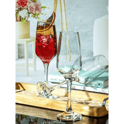 Meridian Champagne Flute - 230ml (6 pcs) - Happyware Home Pvt Ltd