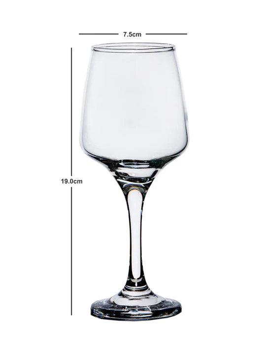 Meridian Wine Glass- 290ml (6 pcs) - Happyware Home Pvt Ltd