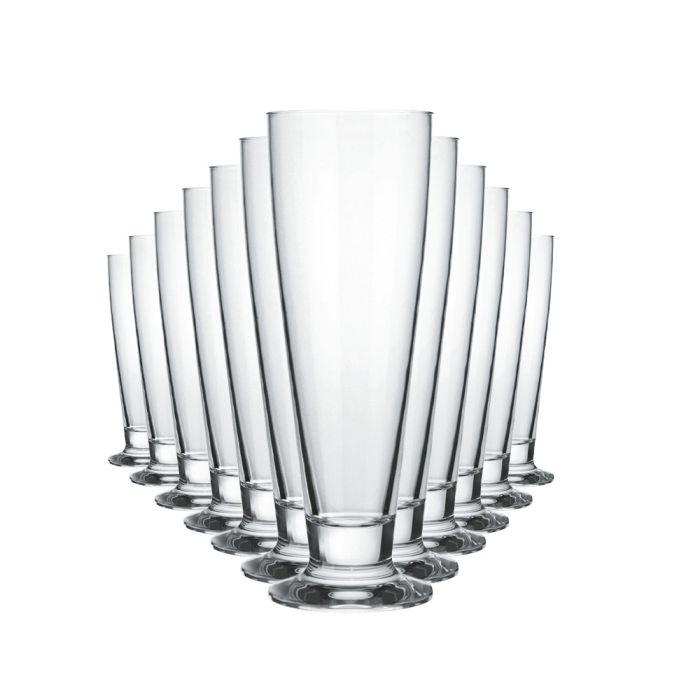 Nadir Tulipa Tiara Footed Glass - 300ml (2 pcs) - Happyware Home Pvt Ltd