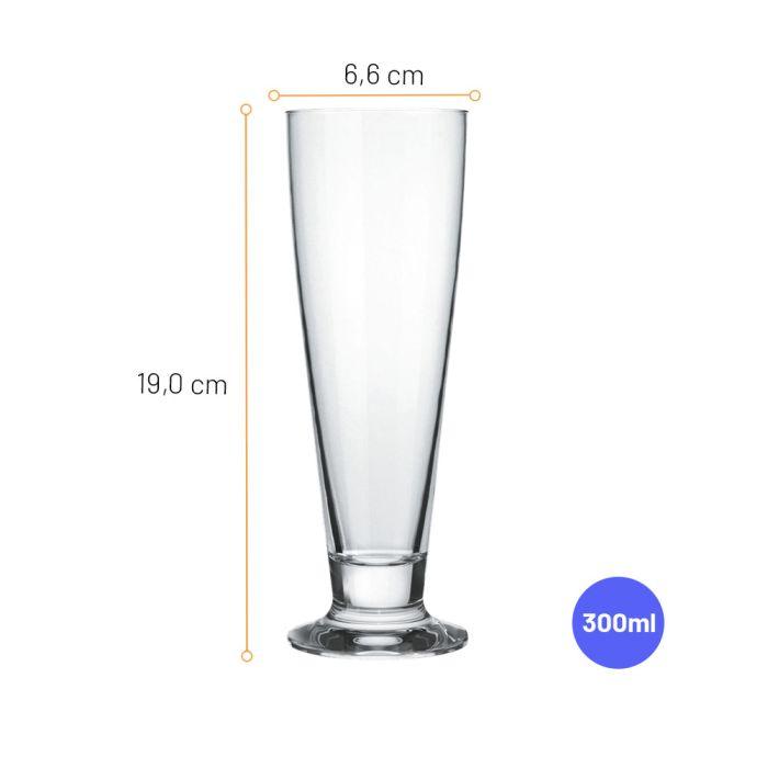 Nadir Tulipa Tiara Footed Glass - 300ml (2 pcs) - Happyware Home Pvt Ltd