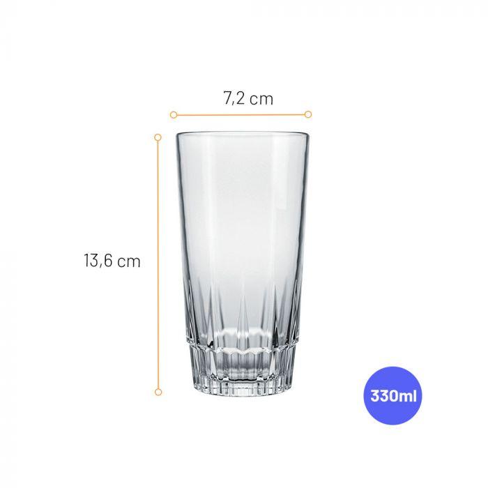 Nadir Vegas Series (Long Drink) Glasses - 330ml - Happyware Home Pvt Ltd
