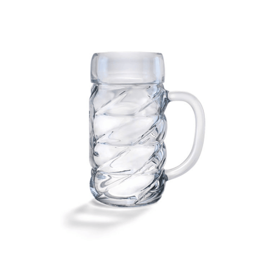 Oberglass Diamond Beer Glass (2 pcs) - 1000 ml - Happyware Home Pvt Ltd