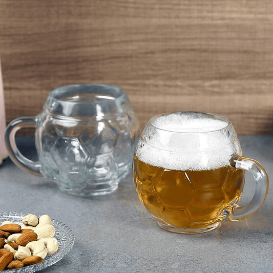 Oberglass Fussball Beer Mug - 400ml (2 Pcs) - Happyware Home Pvt Ltd