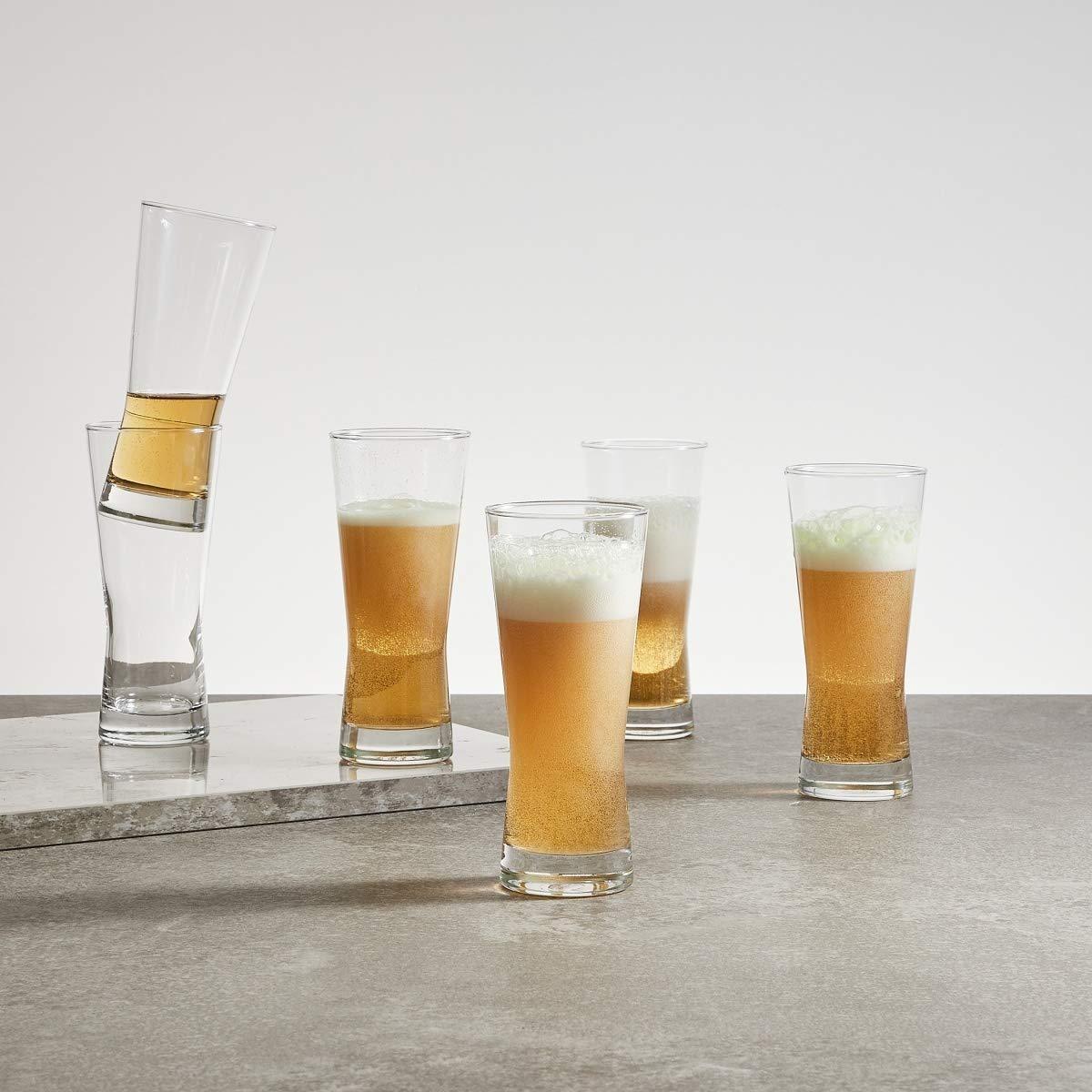 Ocean Metropolitan Beer Glass - 440ml (6 pcs) - Happyware Home Pvt Ltd