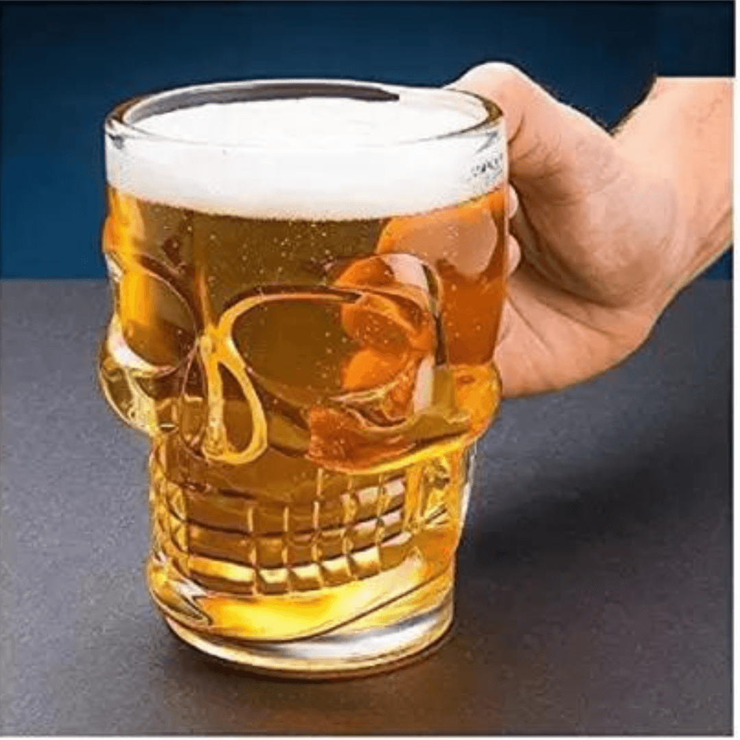 Skull Beer Mug 520ml (6 pieces) - Happyware Home Pvt Ltd