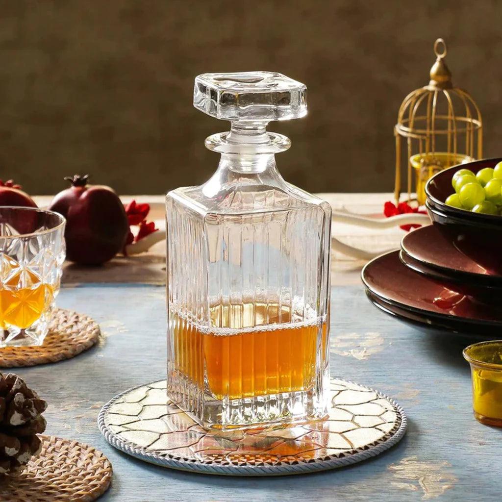 Timeless Premium Crystal Whiskey Decanter, Italy - Happyware Home Pvt Ltd