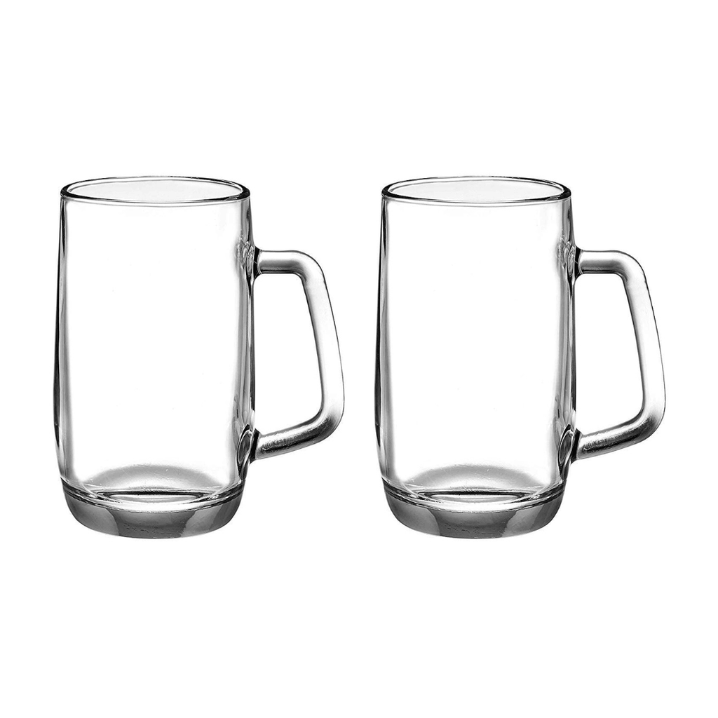 Uniglass Prince Beer Mug - 500ml (2 pcs) - Happyware Home Pvt Ltd